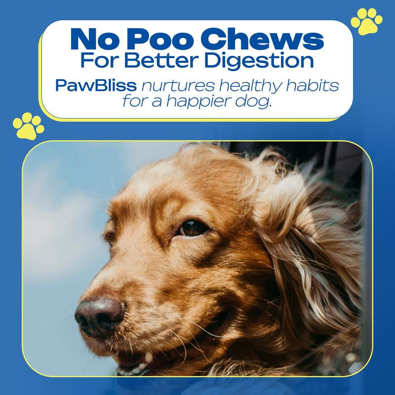 No Poo Chews for Dogs – Digestive Health and Stool Eating Prevention – Probiotics & Enzyme Formula – Teeth and Gum Support – Stop Dogs from Eating Poop