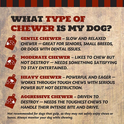 The Country Butcher Beef Shank Dog Bones for Aggressive Chewers Large Breed Treats Natural Tough Chew Toy 3 Count Made in USA