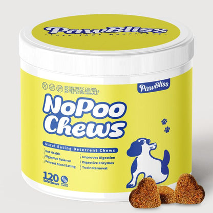No Poo Chews for Dogs – Digestive Health and Stool Eating Prevention – Probiotics & Enzyme Formula – Teeth and Gum Support – Stop Dogs from Eating Poop
