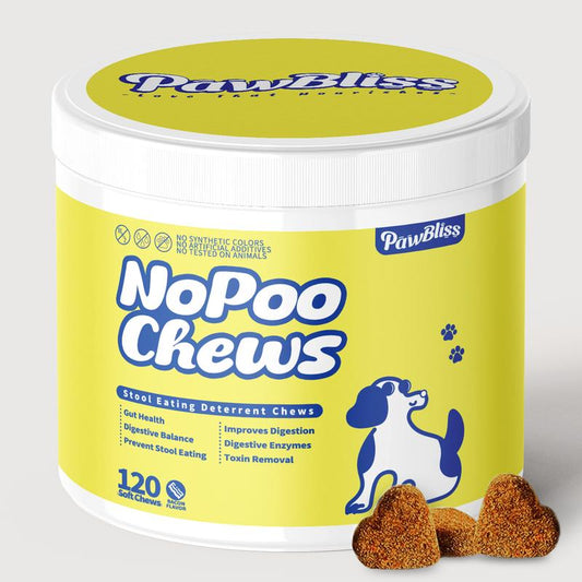 No Poo Chews for Dogs – Digestive Health and Stool Eating Prevention – Probiotics & Enzyme Formula – Teeth and Gum Support – Stop Dogs from Eating Poop