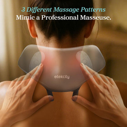 Etekcity Cadeo Cordless Shiatsu Neck and Shoulder Massager with Heat, Deep Tissue Kneading, Adjustable Modes, Portable Pain Relief & Relaxation Gift for Mom Dad Tiktokshopblackfriday