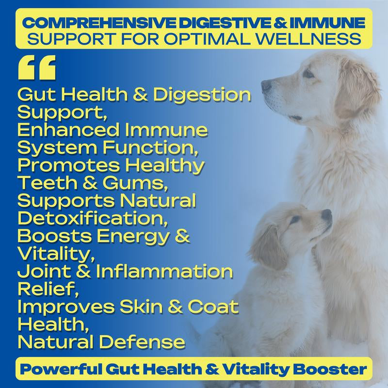 No Poo Chews for Dogs – Digestive Health and Stool Eating Prevention – Probiotics & Enzyme Formula – Teeth and Gum Support – Stop Dogs from Eating Poop