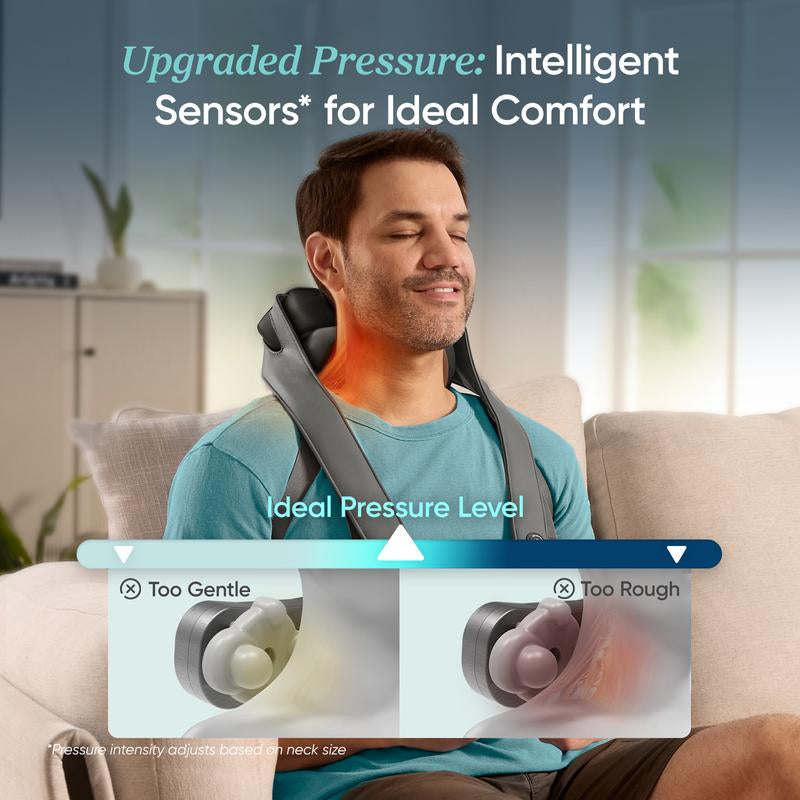 Etekcity Cadeo Cordless Shiatsu Neck and Shoulder Massager with Heat, Deep Tissue Kneading, Adjustable Modes, Portable Pain Relief & Relaxation Gift for Mom Dad Tiktokshopblackfriday