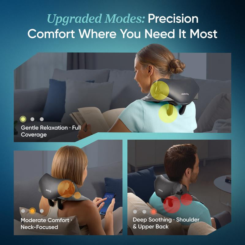 Etekcity Cadeo Cordless Shiatsu Neck and Shoulder Massager with Heat, Deep Tissue Kneading, Adjustable Modes, Portable Pain Relief & Relaxation Gift for Mom Dad Tiktokshopblackfriday